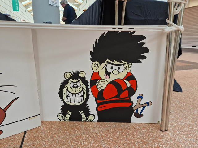 Dennis the Menace & Gnasher V1 Hand-Painted Canvas Artwork | 16x12 Inch or 24x18 Inch Deep-Edged Canvas