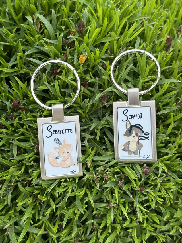 Porte-clés simple face