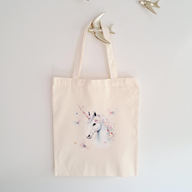 Tote bag licorne féerique