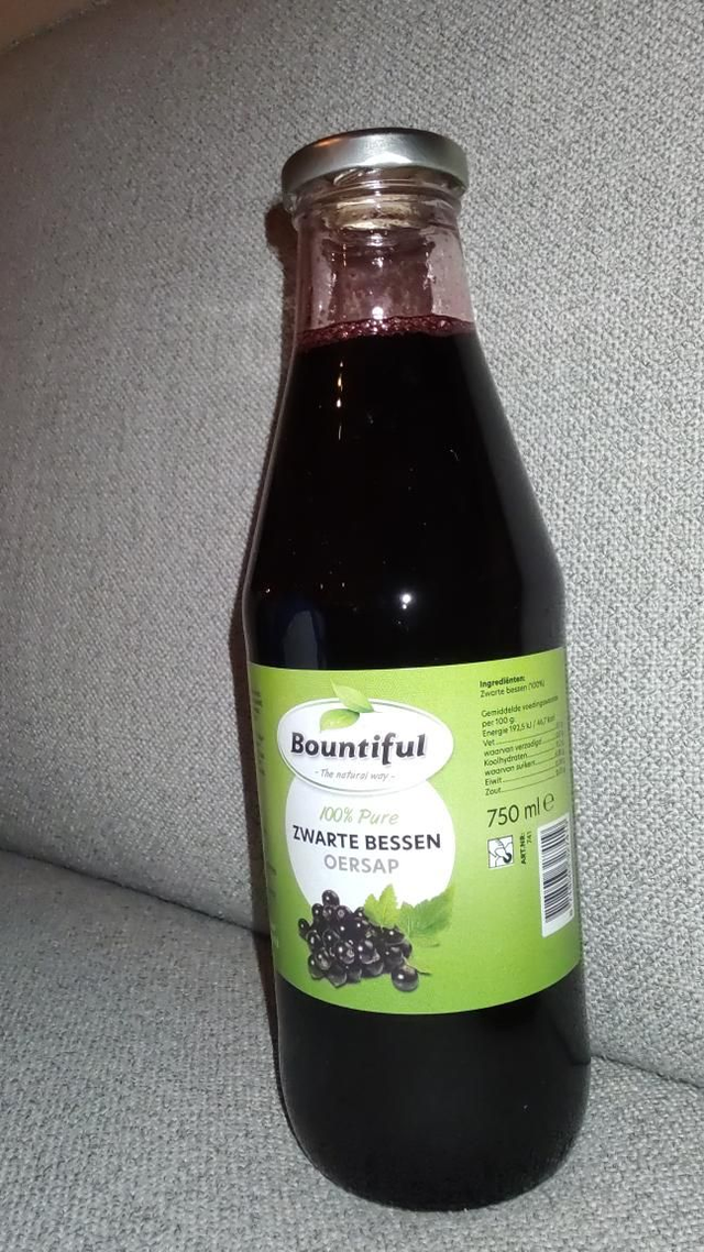 Bountiful - zwarte bessen oersap 750ml