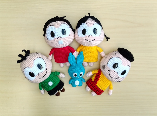 Bonecos Amigurumi Turma da Mônica