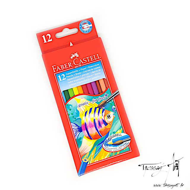 FABER CASTELL - CRAYONS AQUARELLABLES PAR 12 - CR001