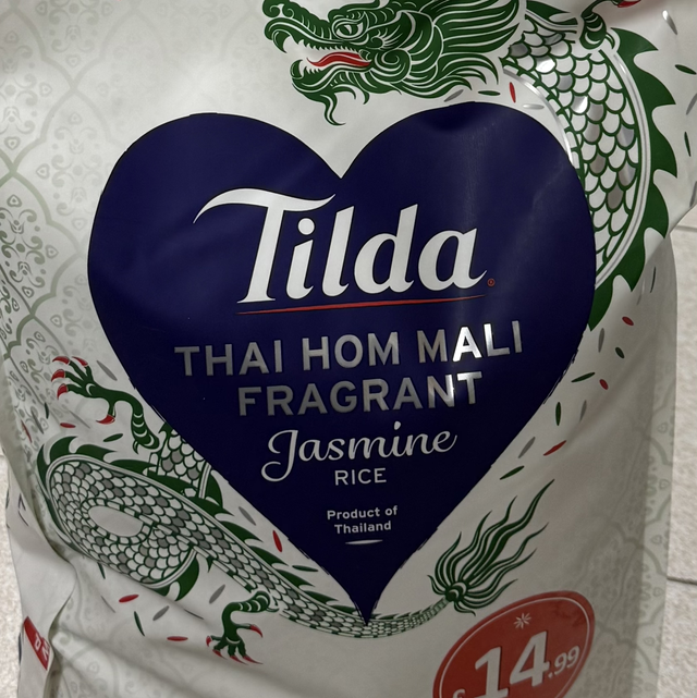Tilda fragrant jasmine rice