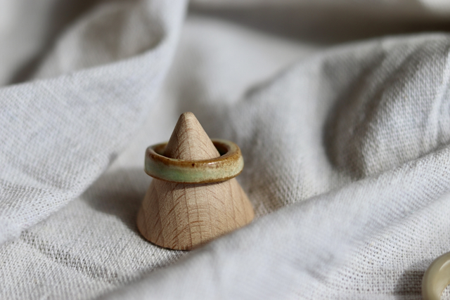 Bague verte Taille 55