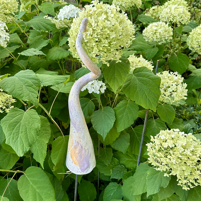 Gartenspitze - Käferzipfel weiß-lila-orange 40 cm