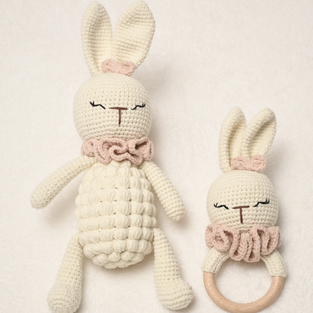 Häschen Set „Sleepy White“ 2-teilig 