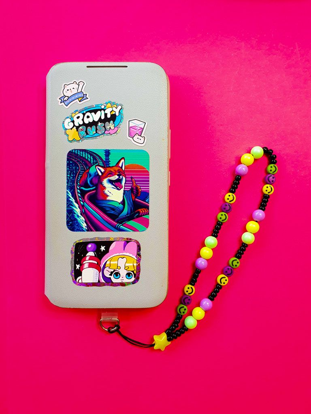 Cool Kids Accessorize! Phone/Camera strap, Acid Lilac