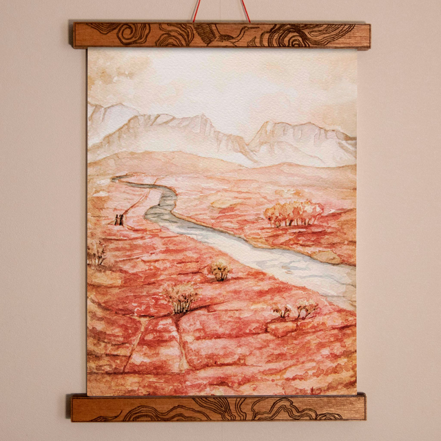 Vallée de fleurs - Format A4