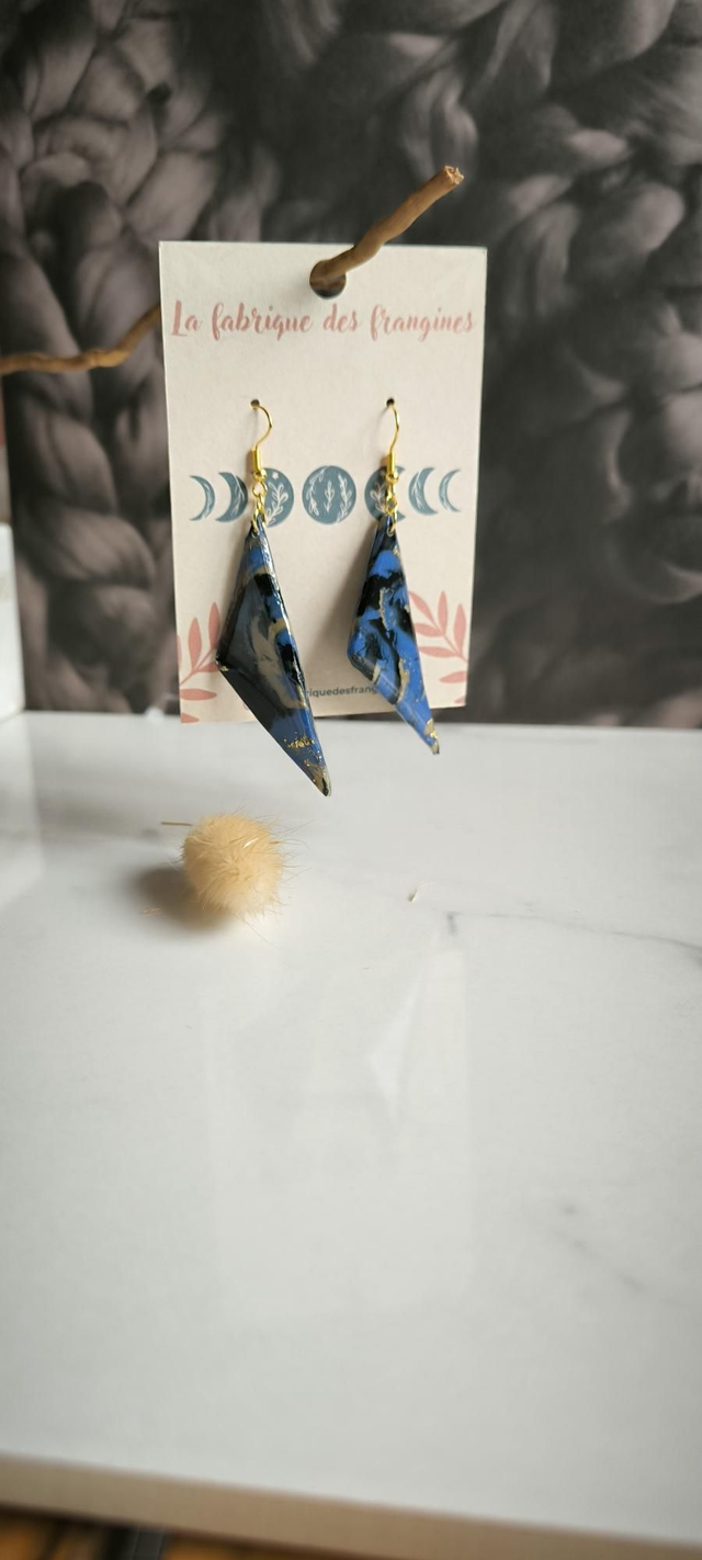 Boucle triangle "Nuit étoilée"