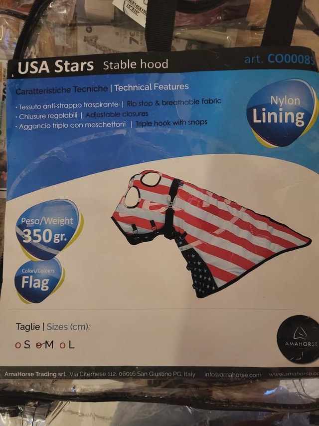 Hood / couvre-cou + tête USA Stars - taille M - 350r - Neuf (1)