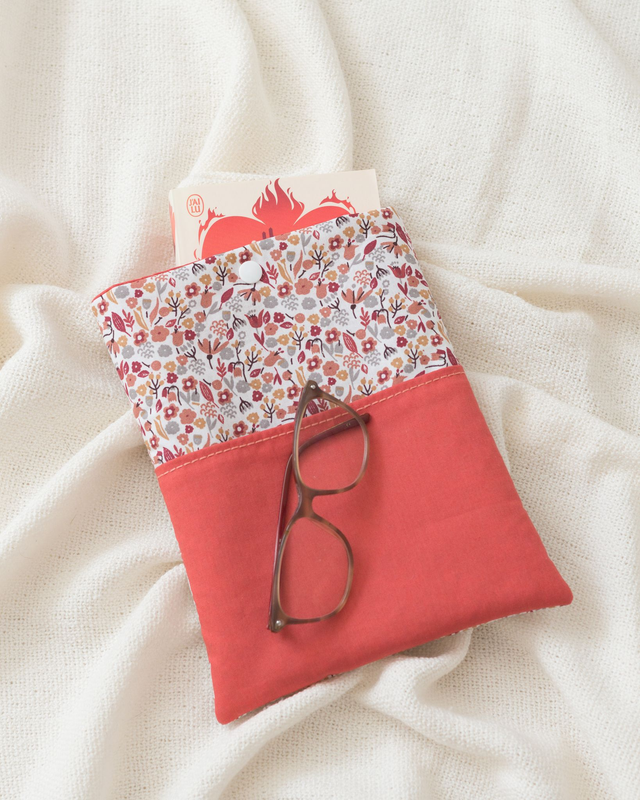 Pochette à livre Bruyère - Petit format avec poche