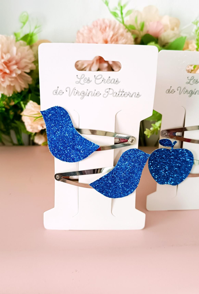 Duo de pinces paillettées - accessoires cheveux fille 