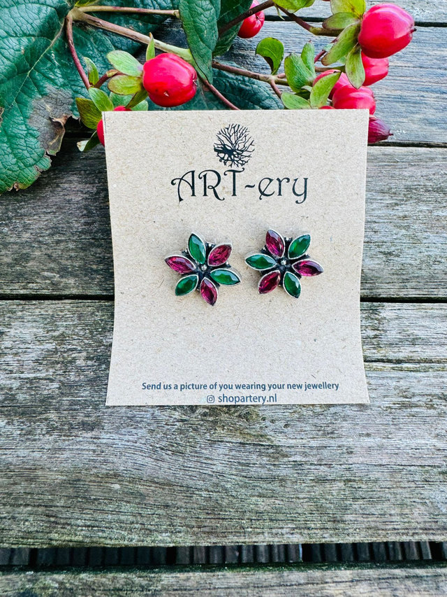 Floral earrings