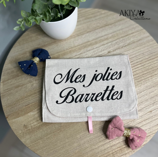 Pochettes à barrettes