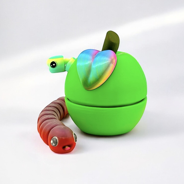 Apple with Worms