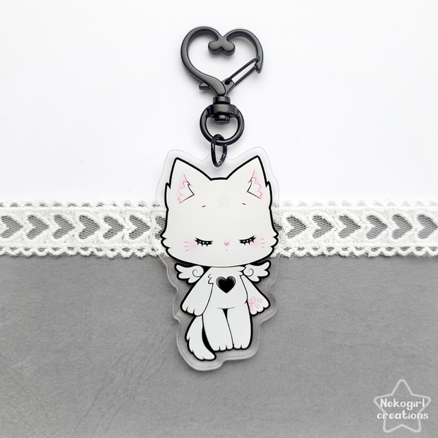 Porte-clé en acrylique - Neko