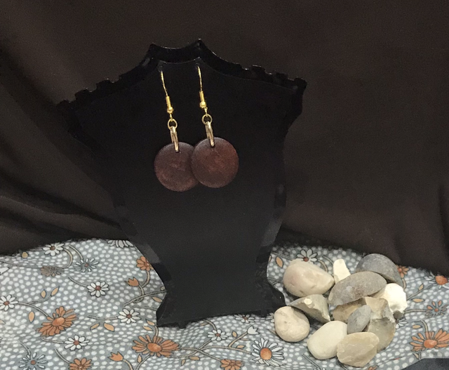 Brown Dangling Earrings-BRDE22