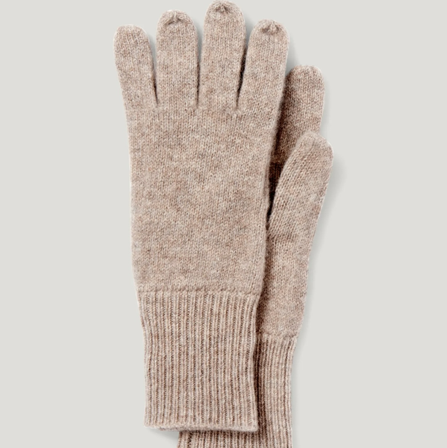 Alpaca handschoenen beige