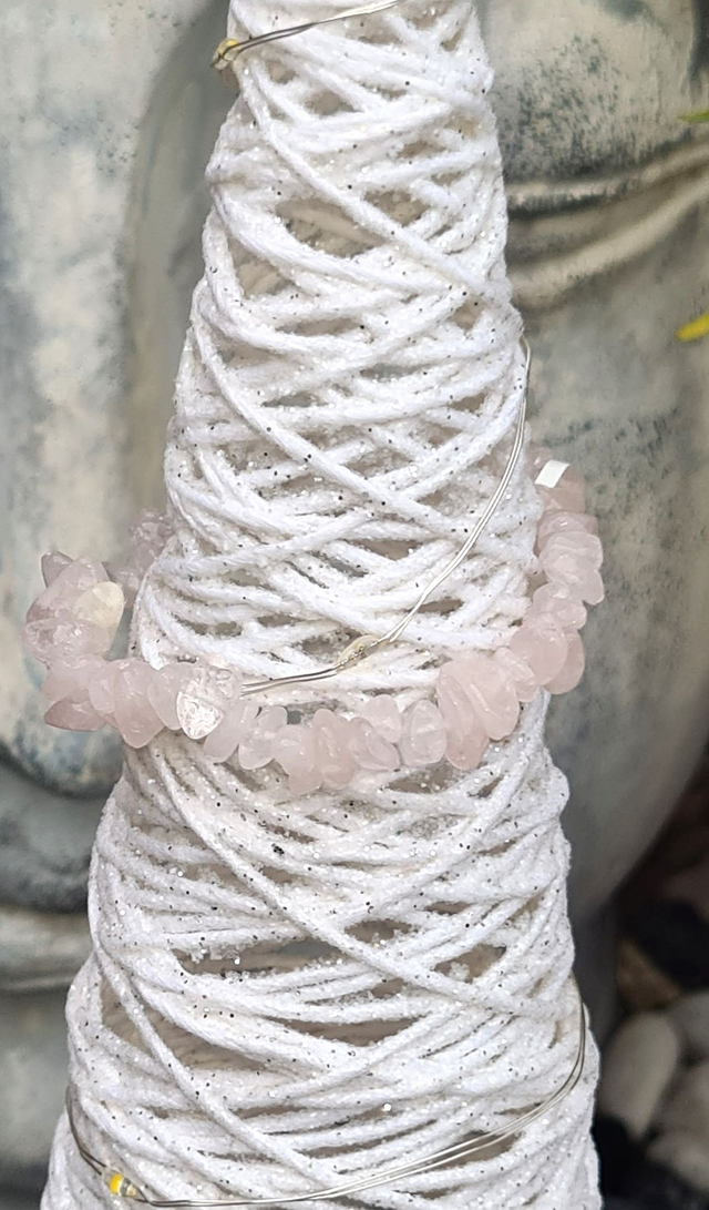 Bracelet baroque Quartz Rose