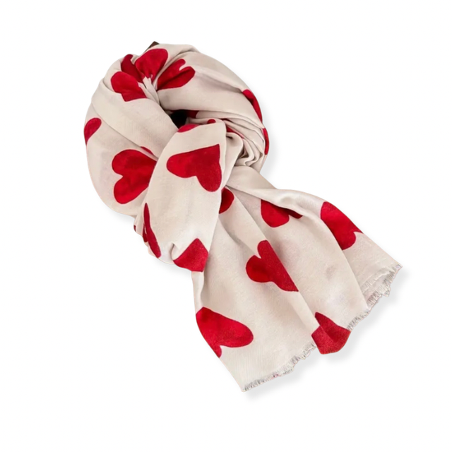 Heart scarf