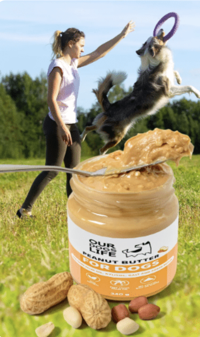 Le beurre d’arachide naturel pour chiens