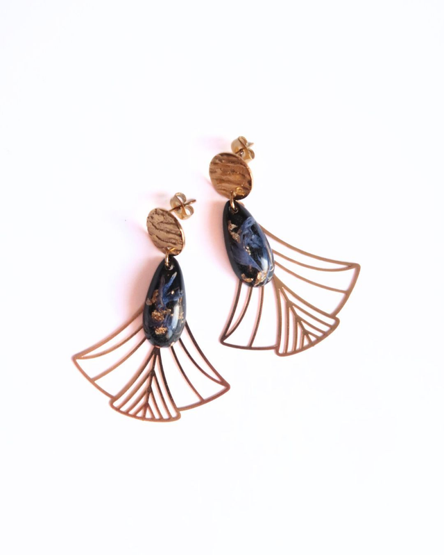 Boucles d'oreilles fleuries Eternité | BO040