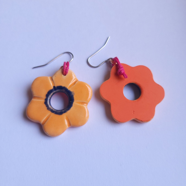 Flower Power Drop Earrings - 2 Colourways Available