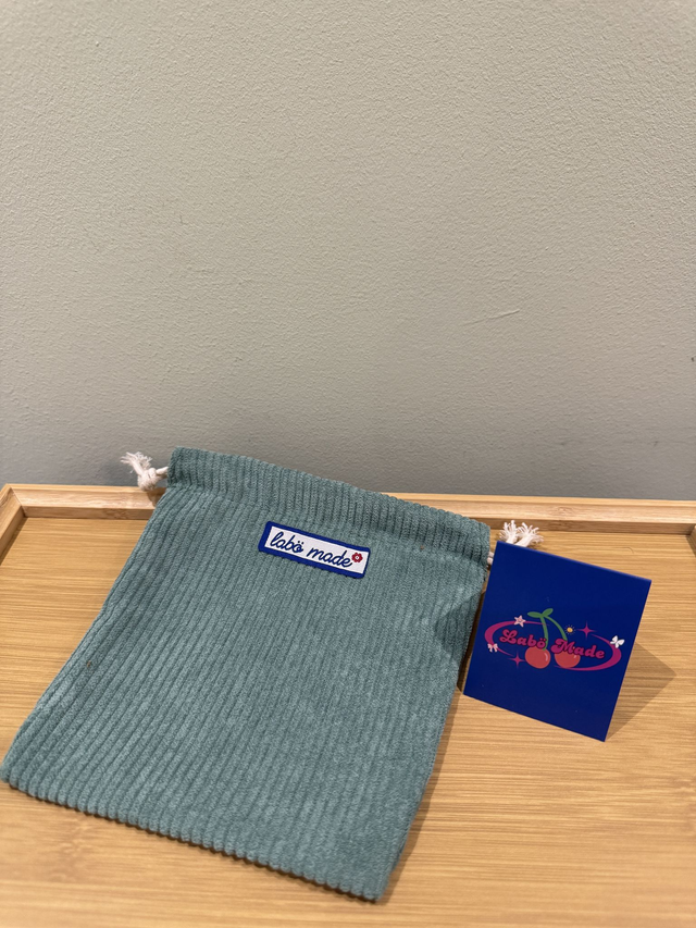 LABÖMADE DIY 16cm Drawstring Pouch - Teal 