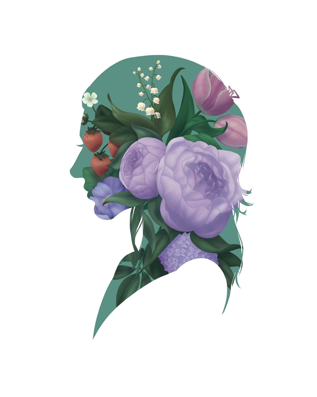 Bouquet de printemps - Portrait Personnalisé