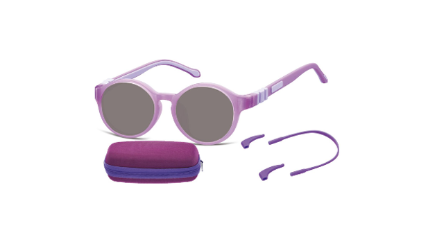 Lunettes de soleil enfant 6-8 ans ultra flexibles violettes