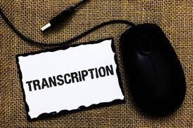 TRANSCRIPTION SERVICES