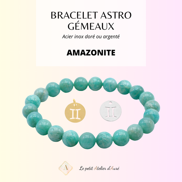 Gémeau - Bracelet Astro Amazonite