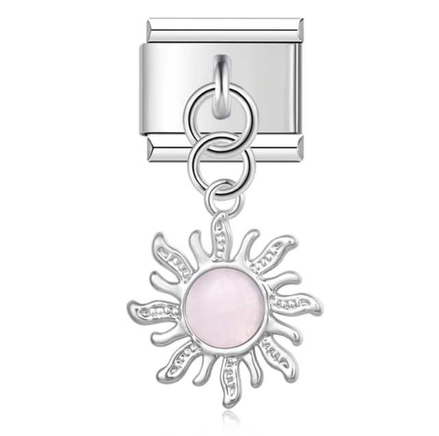 Charm Sol colgante rosa