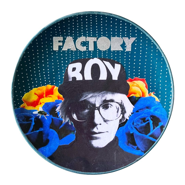 &quot;Factory Boy&quot; Dark Green Upcycled Wall Plate - House of Frisson