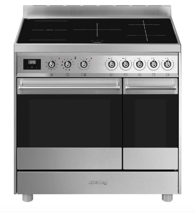 SMEG C92IPX9 90 cm Electric Induction Range Cooker - Stainless Steel