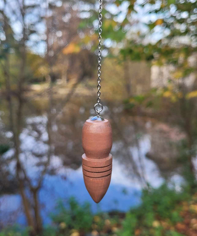 Pendule 3 en bois de cerisier