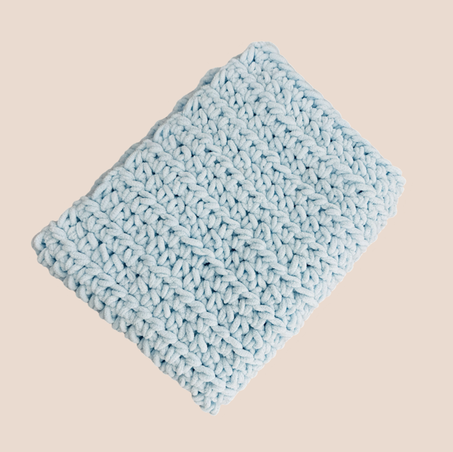 Baby Teddy Blanket Blue