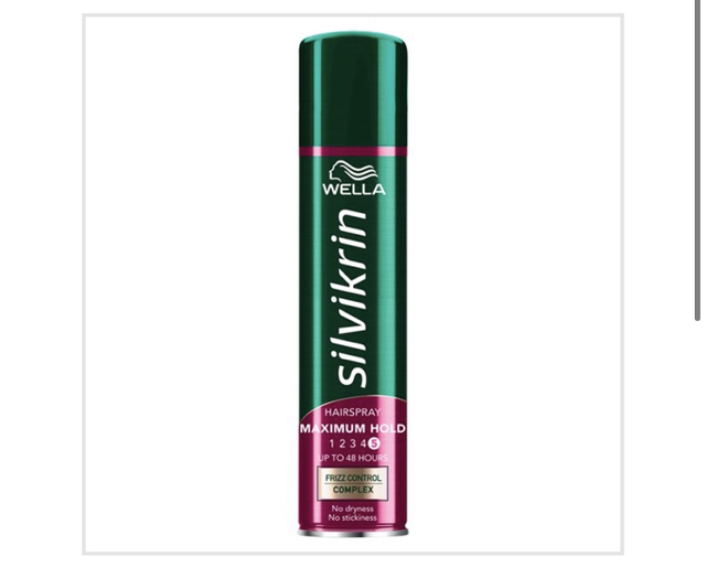 Hairspray, Wella Silvikrin Maximum Hold Hairspray, 250ml
