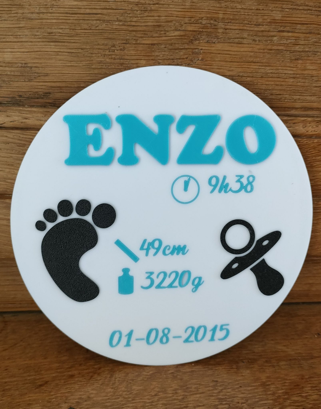 👶 Plaque de Naissance Personnalisée