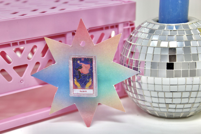 The Devil Tarot Croc charm