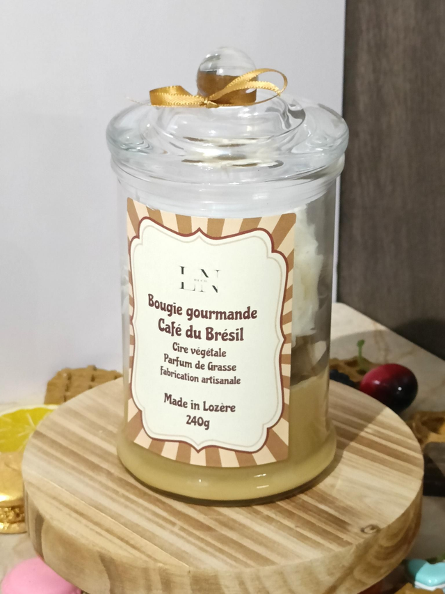 Bougie bonbonnière gourmande café du Brésil