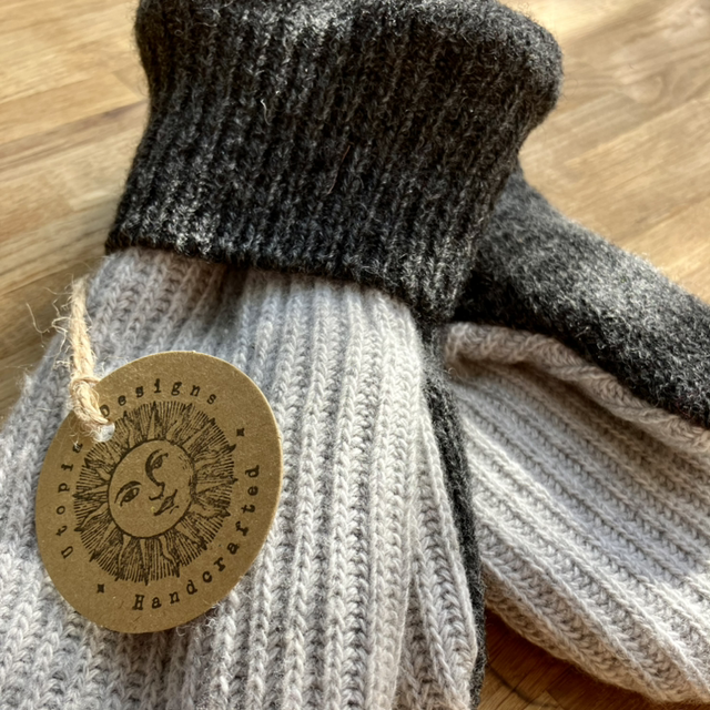 Grey Mix Mittens