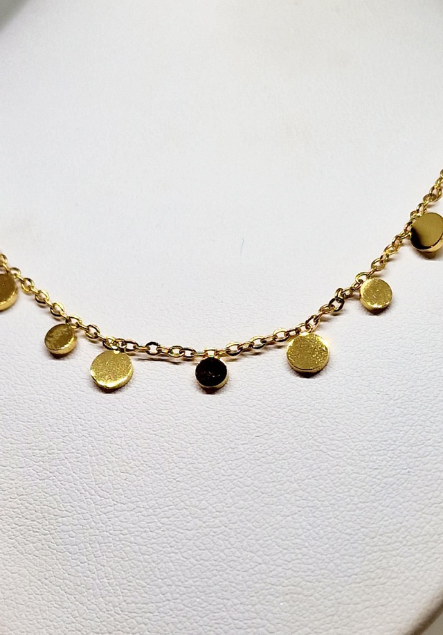 Chaîne acier inoxydable doré