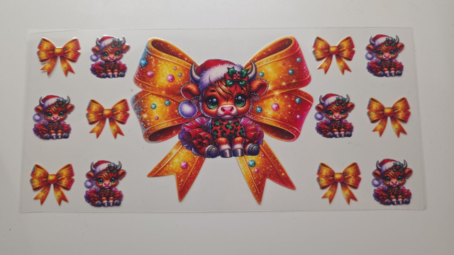 Christmas Baby Highland Cow