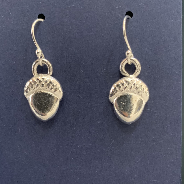 Acorn drop earrings