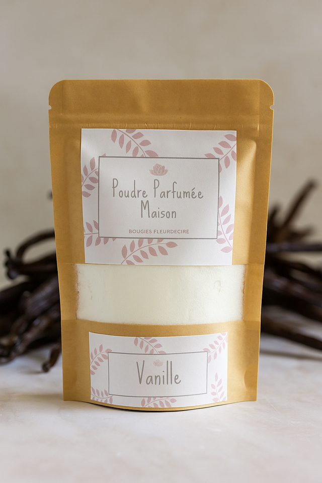 Poudre désodorisante, parfum &quot;Vanille&quot;