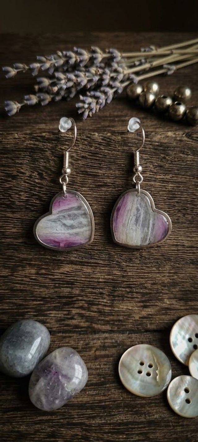 Pure Dalhia Boucles D'oreilles Cœur
