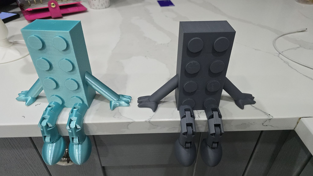 0023. 3D printed Leggo effect Brick Man