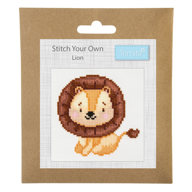 Counted Cross Stitch Kit: Mini: Lion