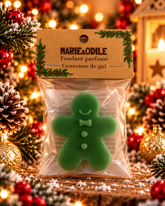 Fondant parfumé Couronne de gui - 14 grammes